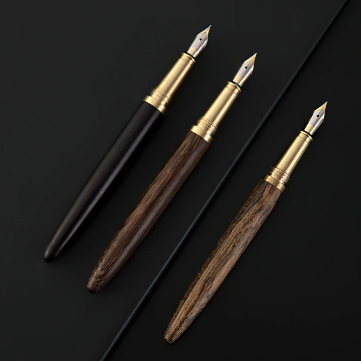 The Hemmingway | Handmade Wood and Brass Fountain Pen