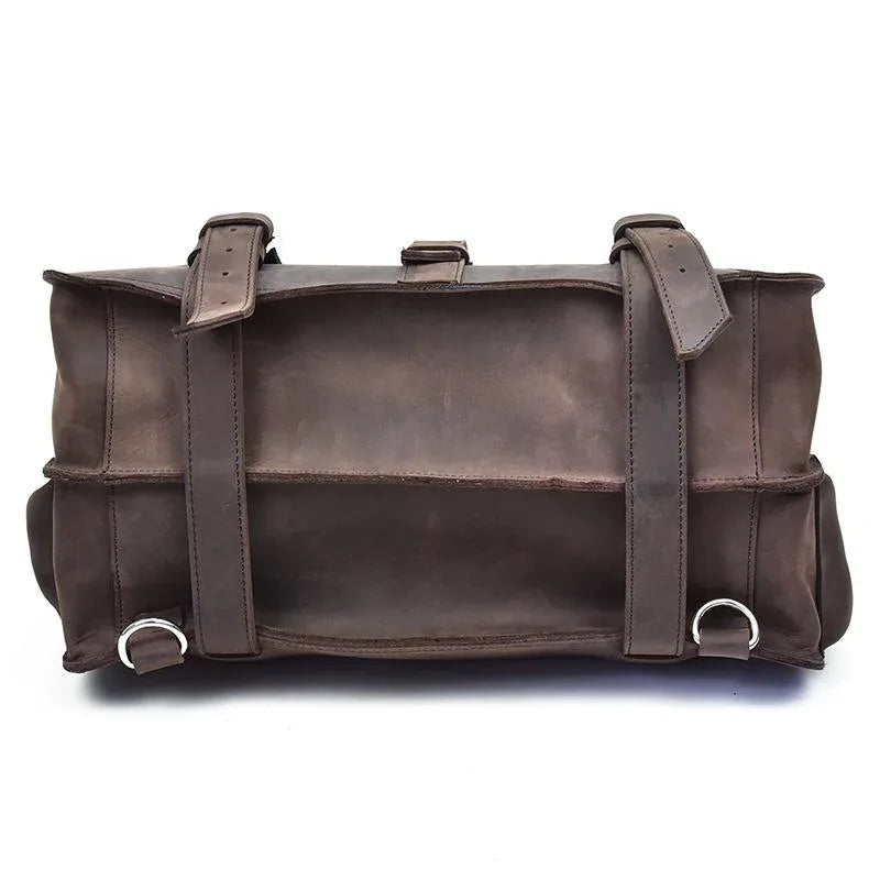 The Gustav Messenger Bag | Large Capacity Vintage Leather Messenger Bag