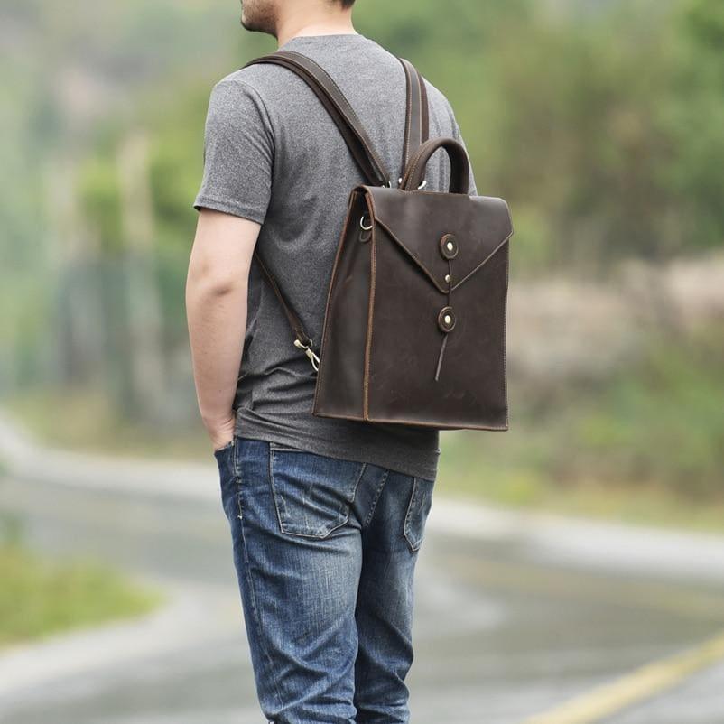 The Tove Backpack | Genuine Leather Sharp Edged Backpack